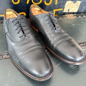Cole Haan Black Leather Oxfords